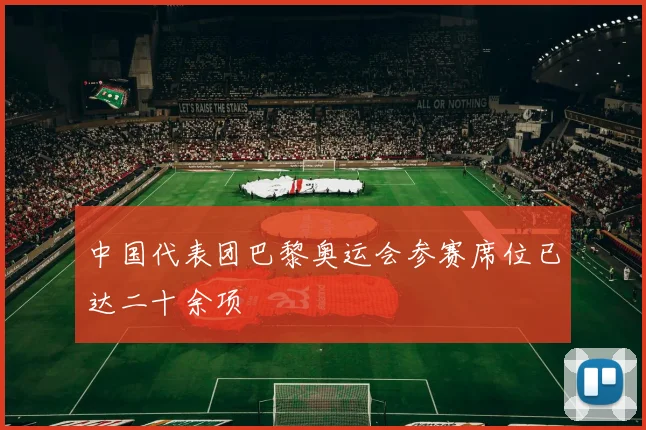中国代表团巴黎奥运会参赛席位已达二十余项
